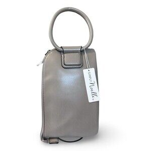 Simply Noelle Taupe Soft Leather 3-in-1 Mini Wallet Bag